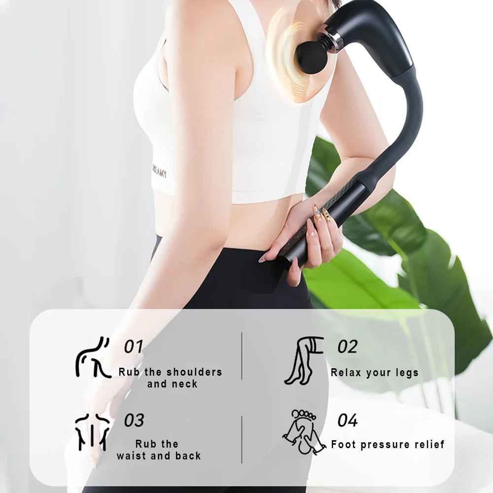 Gun Electric Massager with 9-Speed Handheld Muscle Hammer