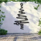 Christmas Tree Metal Wall Art Decor