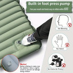Camping Sleeping Inflatable Air Mattress Pillow