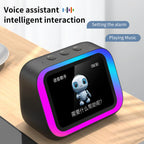 Bluetooth Speaker with Smart Clock Large Screen Display