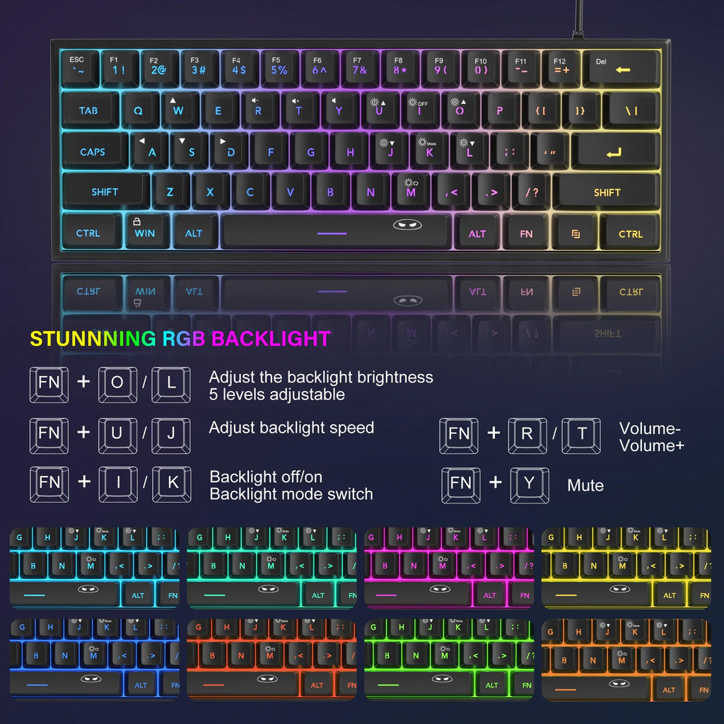 RGB Wired Mini Gaming Keyboard