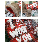 Christmas Fur Stockings Decoration