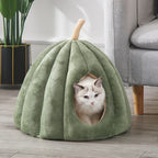 Cat Bed Warm Detachable Washable Pumpkin House