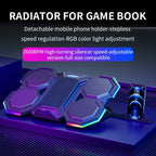 Laptop Cooling Pad RGB Stand with 6 Fans