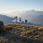 Camping Table with Folding Stainless Heat-Resistant
