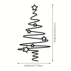 Christmas Tree Metal Wall Art Decor