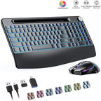 RGB Wireless Rechargeable Keyboard Mouse Combo