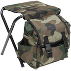 Backpack with Portable Folding Chair