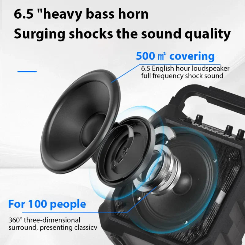 Wireless Karaoke System with Speaker & Microphone Set