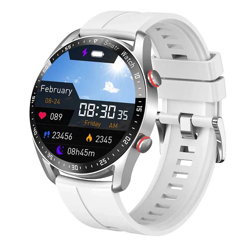 Smart Watch with Fitness Tracker (Shiny Black)