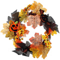 Best Halloween Autumn Wreath Pumpkin Skull Maple Leaf | Buy Online at Furniture Things Australia