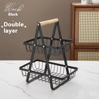 Iron Fruit Basket (Black)