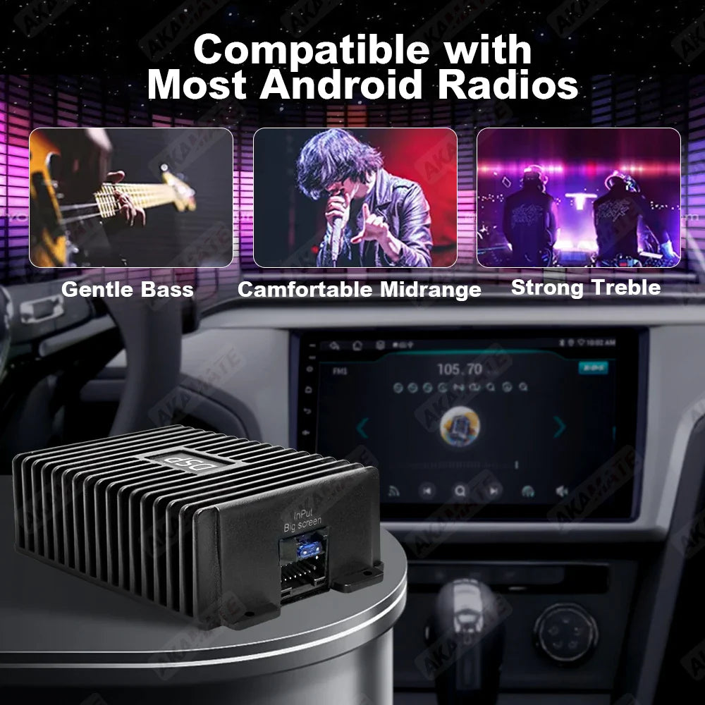 DSP Android Radio 4 Channel Car Amplifier