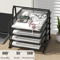 Document Tray Metal Desktop File Organizer