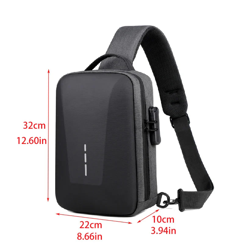 Crossbody Bag Anti-Theft USB Charging Nylon