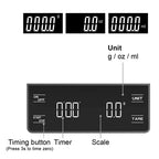 Digital Kitchen Scale with High Precision Coffee Timer