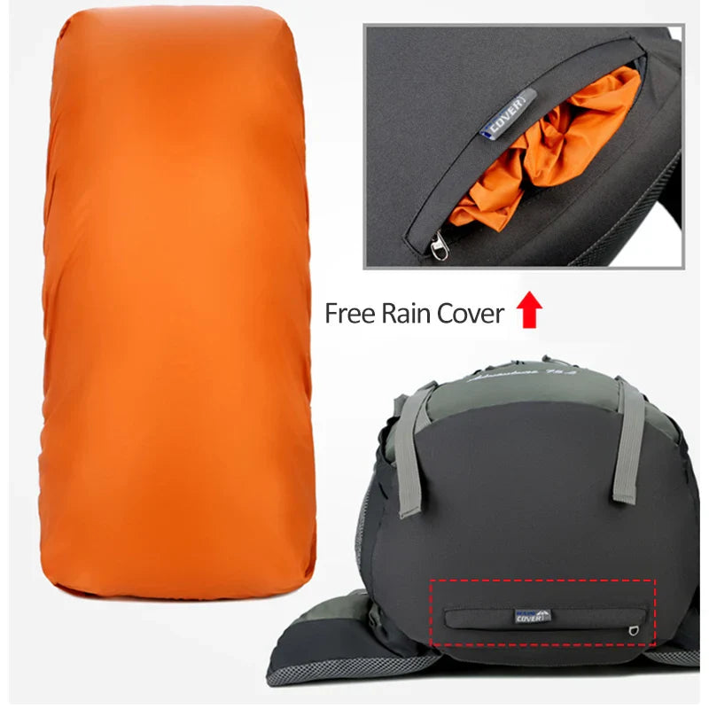 Backpack Camping 75L Outdoor Trekking