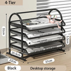 Document Tray Metal Desktop File Organizer