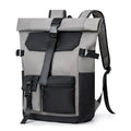 Backpack with Waterproof Nylon Roll on Top