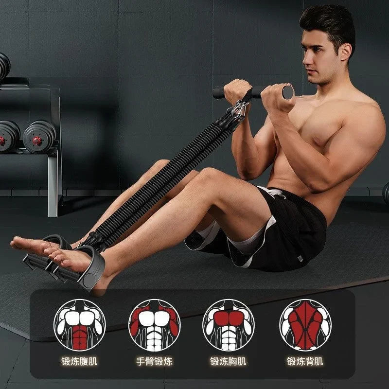 Multi-Functional Resistance Pedal Tension Rope (Black)
