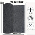 Carpet Roll Self-Adhesive Dark Gray 40×300cm