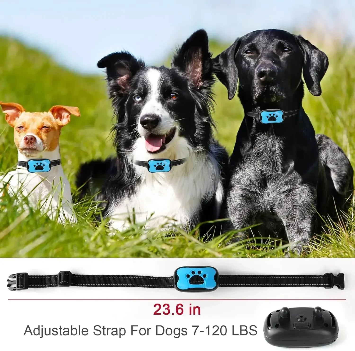Dog Bark Collar Ultrasonic USB Rechargeable Training