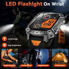 Military Smart Watch with 1400mAh Bluetooth Call (Green Camouflage)