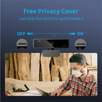 Webcam USB 1080p 60fps Full HD with Microphone