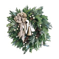 Christmas Wreath with PVC and Fabric Door Decor