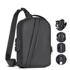 Men Anti-Theft Sling Bag with Waterproof USB Crossbody