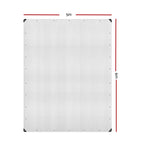 Instahut Tarp Tarpaulin 5x6m Canvas Heavy Duty Camping Cover Clear