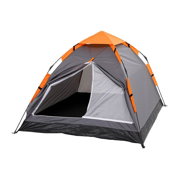 2 Person Instant Pop Up Camping Tent Waterproof - Grey Orange