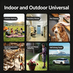 Portable Shower Head 8000mAh Battery Multi-Functional Shower Indoor Outdoor Use - Black - Size 8000amh