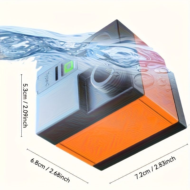portable electric water heater, camping shower, travel shower, car shower, pet bathing heater, 36V USB charging, fast-heating water heater, outdoor shower, caravan shower, Australia camping - Orange - Size 5000amh