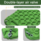 Camping Inflatable Mattress Breathable Camping Mattress Nylon Fabric Inflatable - Cyan - Size 190cm