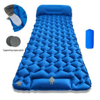 Camping Inflatable Mattress Breathable Camping Mattress Nylon Fabric Inflatable - Green - Size 190cm