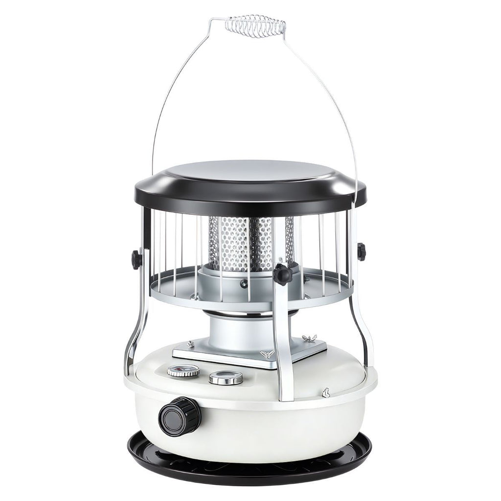 Portable Kerosene Heater Lift-Up Heater Indoor Outdoor Heater Camping Heater - White - Size set
