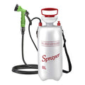 White Silver Gold portable camping shower, outdoor shower sprayer, 8L camping shower, high-quality camping gear, hand-pump shower, camping accessories, outdoor hygiene, travel shower, beach shower, hiking gear