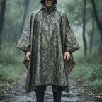 Camouflage 迷彩 Camouflage rain poncho, waterproof poncho Australia, outdoor rain gear, camping poncho, hiking poncho, bushwalking poncho, hunting poncho, emergency poncho