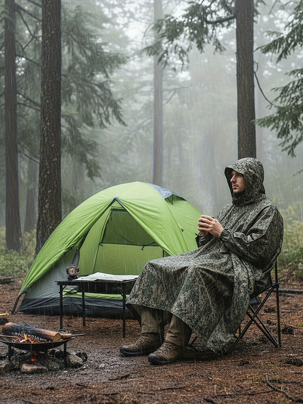 Camouflage 迷彩 Camouflage rain poncho, waterproof poncho Australia, outdoor rain gear, camping poncho, hiking poncho, bushwalking poncho, hunting poncho, emergency poncho