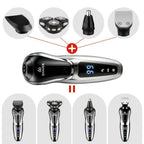 Men'S Electric Shaver 4-In-1 Shaver Multifunctional Shaver USB Charging Shaver - Black - Size 1168