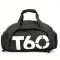 Travel Duffel Bag T60 Duffel Durable Travel Bag Stylish Gym Bag Weekend Bag - black and white - Size 50-30-28CM
