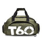 Travel Duffel Bag T60 Duffel Durable Travel Bag Stylish Gym Bag Weekend Bag - Black and yellow - Size 50-30-28CM