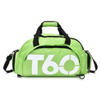 Travel Duffel Bag T60 Duffel Durable Travel Bag Stylish Gym Bag Weekend Bag - Black and yellow - Size 50-30-28CM