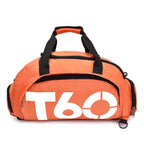 Travel Duffel Bag T60 Duffel Durable Travel Bag Stylish Gym Bag Weekend Bag - Light Green - Size 45-25-23CM