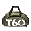 Travel Duffel Bag T60 Duffel Durable Travel Bag Stylish Gym Bag Weekend Bag - Military green - Size 45-25-23CM