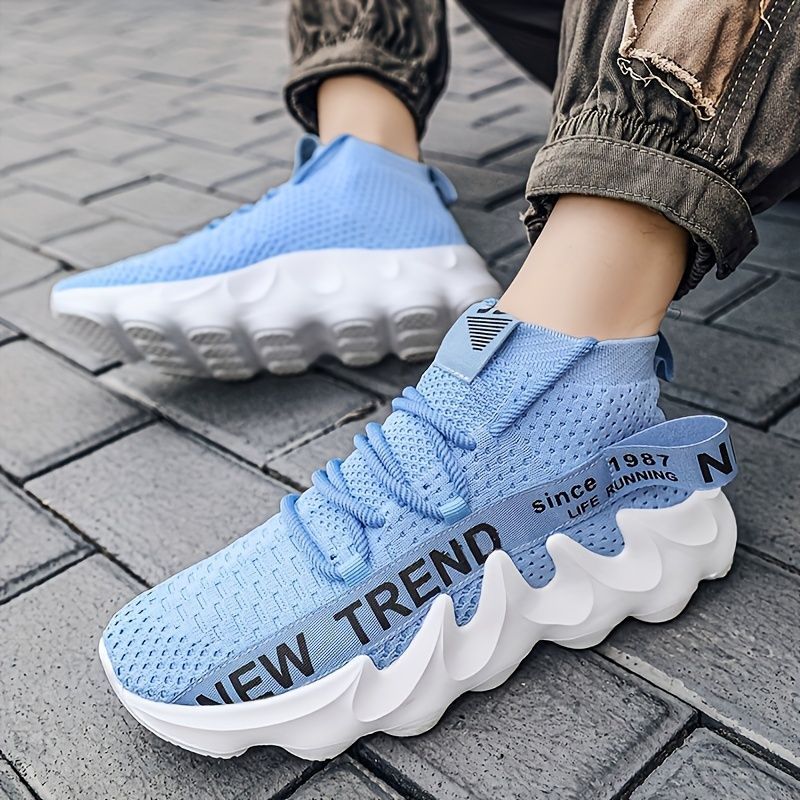 Men'S Casual Sneakers Trendy Shoes Men'S Footwear Comfortable Sneakers Stylish - Blue - Size 41