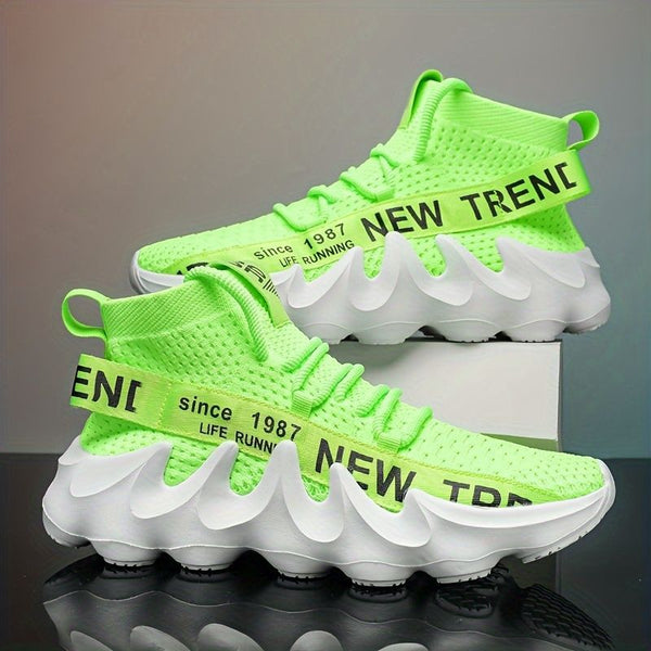 Men'S Casual Sneakers Trendy Stylish - Green - Size 43