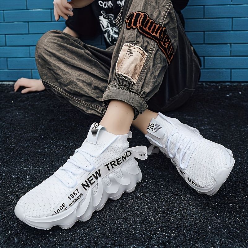 Men'S Casual Sneakers Trendy Shoes Men'S Footwear Comfortable Sneakers Stylish - Red - Size 43