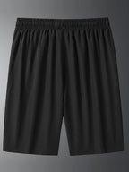 Men'S Athletic Shorts Gym Shorts Running Shorts Side Pocket Shorts Zippered - Black - Size XL
